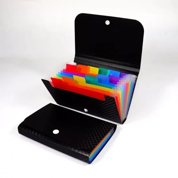 Compact A6 Accordion File Wallet