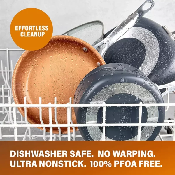 12-Piece Ultra Nonstick Ceramic Coating Cookware Set