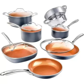 12-Piece Ultra Nonstick Ceramic Coating Cookware Set