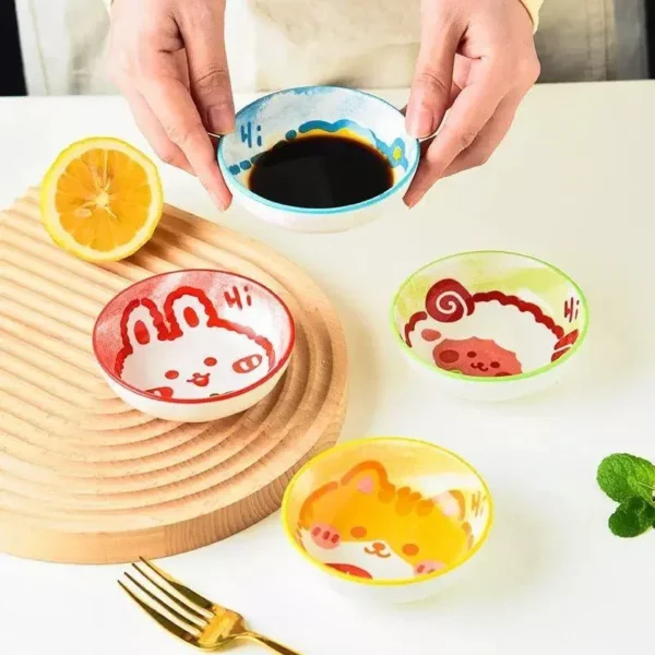 Charming Animal Ceramic Dipping Dishes