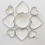 Chic Heart-Shaped Ceramic Plate