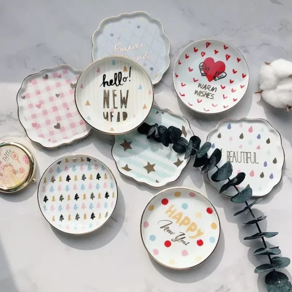 Creative Nordic Ceramic Jewelry Dish