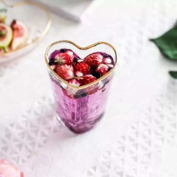 Heart Shaped Glass Cup