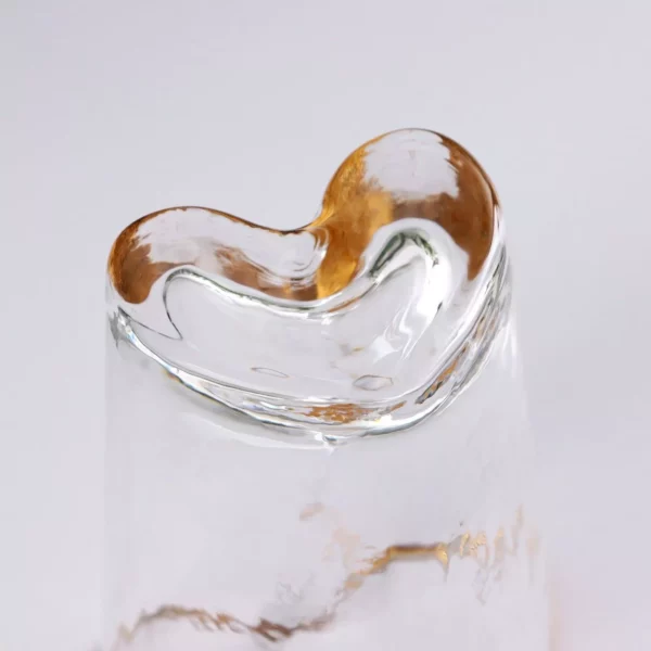 Heart Shaped Glass Cup