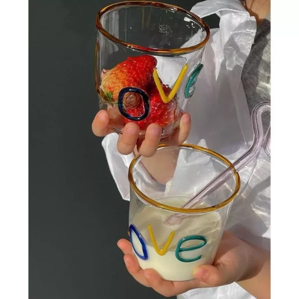 Handmade Love Glass Cup