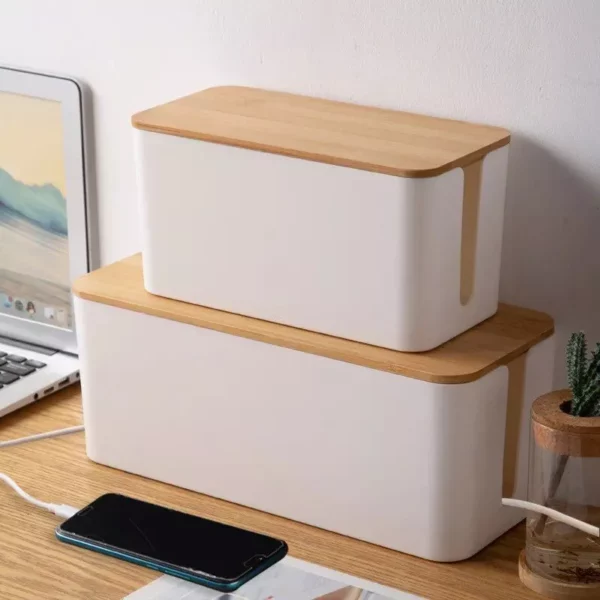 Cable Storage Box Wooden