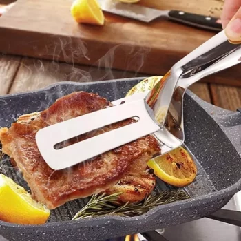 Versatile Stainless Steel Kitchen Tongs