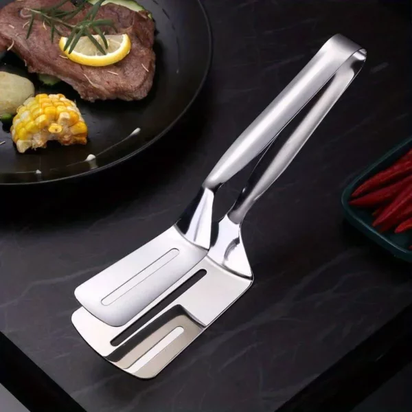 Versatile Stainless Steel Kitchen Tongs