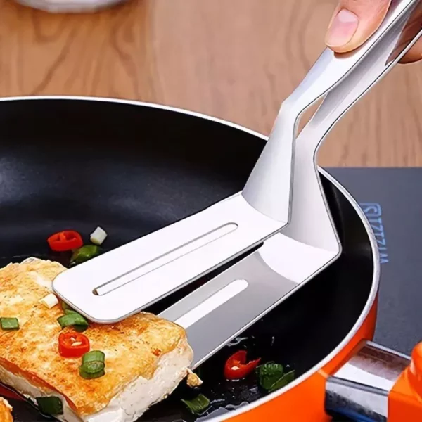 Versatile Stainless Steel Kitchen Tongs