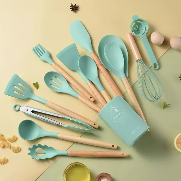 14Pcs Heat Resistant Silicone Kitchenware