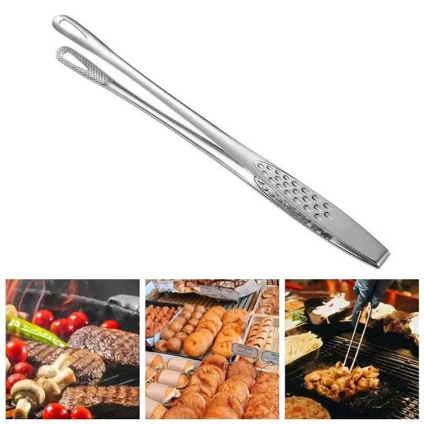 Versatile Stainless Steel Kitchen Tongs