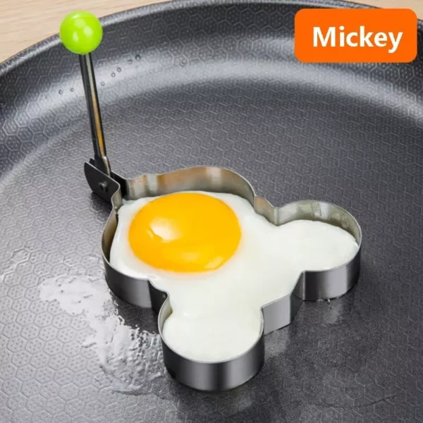 Stainless Steel Heart-Shaped Egg & Pancake Mold for Creative Breakfasts