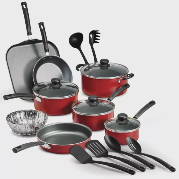 18-Piece Complete Kitchen Nonstick Cookware Set