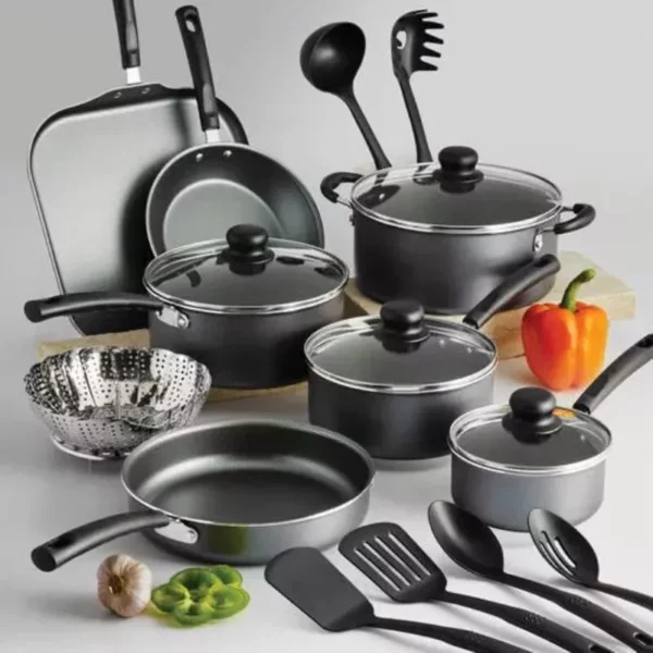 18-Piece Complete Kitchen Nonstick Cookware Set