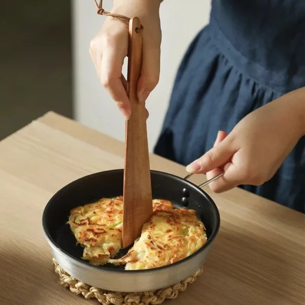 Teak Wood Triangular Cooking Spatula