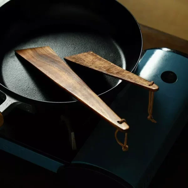 Teak Wood Triangular Cooking Spatula