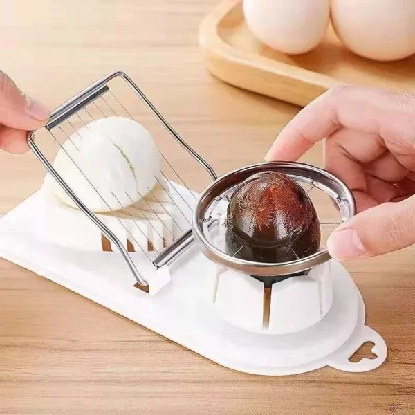 Efficient 2-in-1 Egg Slicer