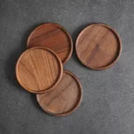 Eco-Friendly Wooden Coaster - Heat Resistant Cup & Teapot Mat