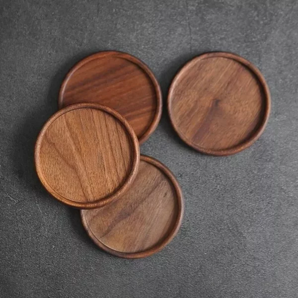 Eco-Friendly Wooden Coaster – Heat Resistant Cup & Teapot Mat