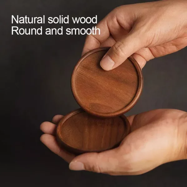 Eco-Friendly Wooden Coaster – Heat Resistant Cup & Teapot Mat