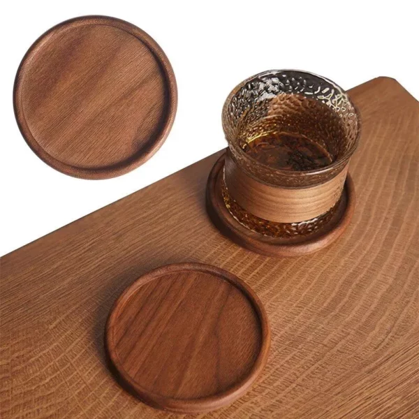 Eco-Friendly Wooden Coaster – Heat Resistant Cup & Teapot Mat