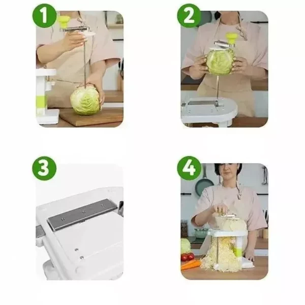 Cranked Manual Cabbage Shredder – Effortless Vegetable Cutting