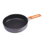 Lightweight Non-stick Camping Skillet - Outdoor Hiking Frying Pan, 0.9L Capacity, Foldable & Durable