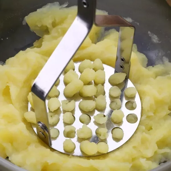 Multi-Purpose Stainless Steel Potato Masher and Vegetable Press