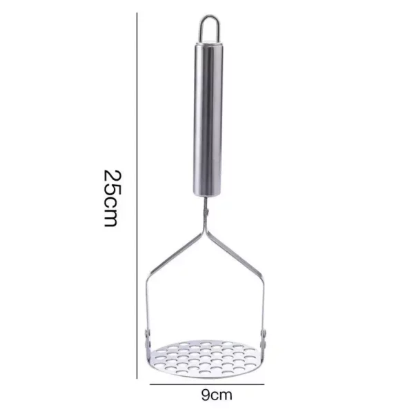 Multi-Purpose Stainless Steel Potato Masher and Vegetable Press - Image 7