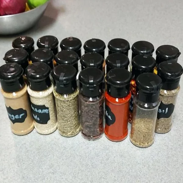 Eco-Friendly 100ML Spice & Condiment Shaker Jars – Perfect for Kitchen Organization