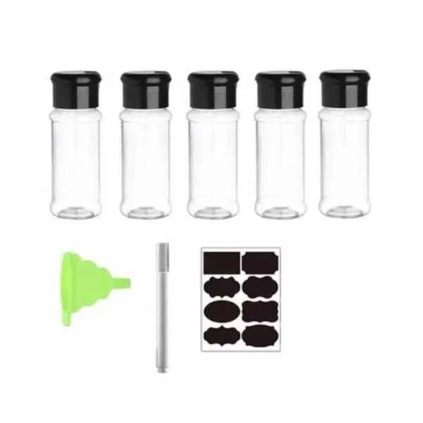 Eco-Friendly 100ML Spice & Condiment Shaker Jars – Perfect for Kitchen Organization