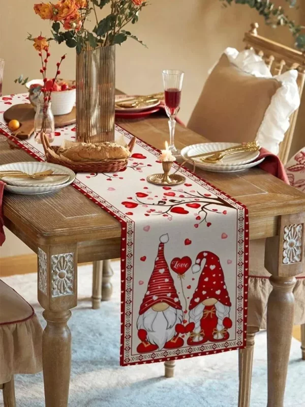 Valentine’s Day Linen Table Runner