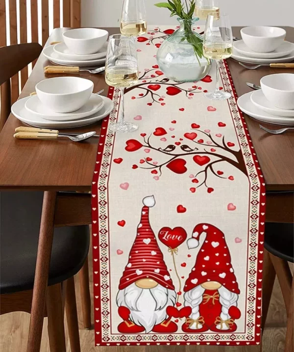 Valentine’s Day Linen Table Runner