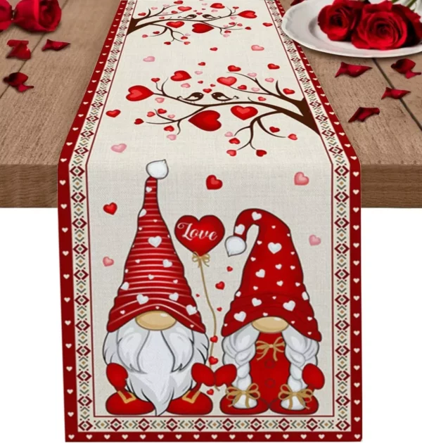 Valentine’s Day Linen Table Runner