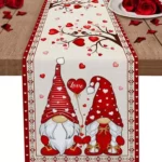 Valentine's Day Linen Table Runner