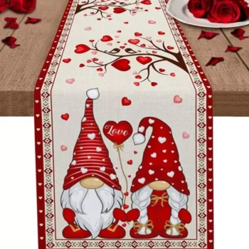 Valentine’s Day Linen Table Runner