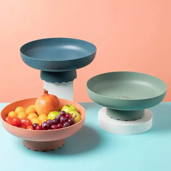 Modern Round Plastic Fruit Basket