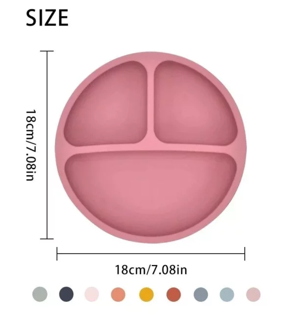 Cute Cartoon Silicone Baby Plate - Image 6