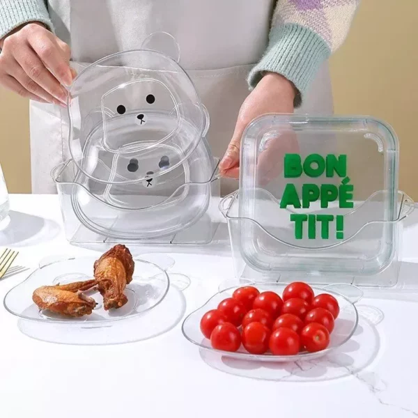 Bear-Shaped Multi-Use Snack & Serving Tray - Image 2