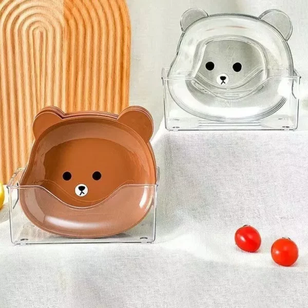 Bear-Shaped Multi-Use Snack & Serving Tray