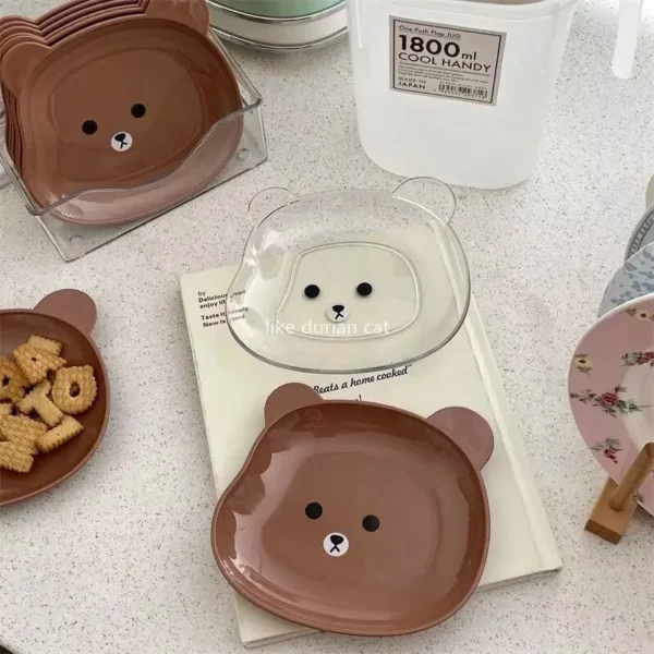 Bear-Shaped Multi-Use Snack & Serving Tray - Image 4