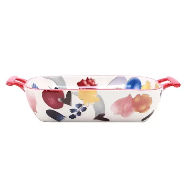 Floral Ceramic Baking Dish