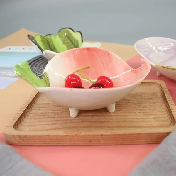 Cartoon Cute Creative Vegetable Style Ceramic Snack Dish