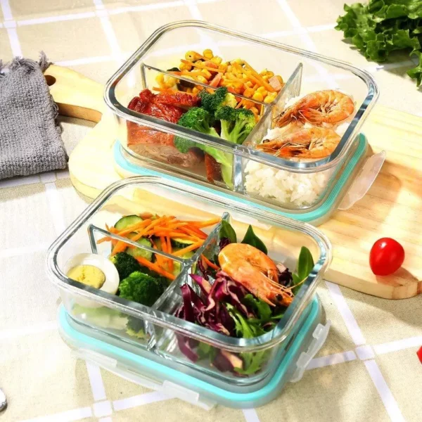 Versatile High Borosilicate Glass Food Storage Container - Image 3