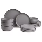 Stoneware Elegance Dinnerware Set, 12-Piece Round Ceramic Tableware