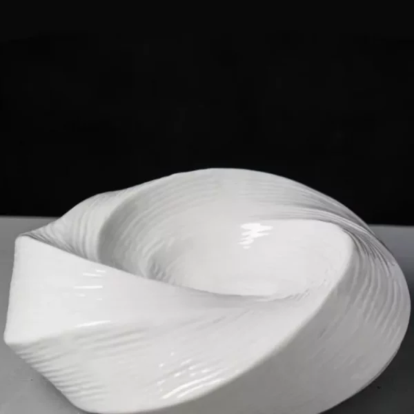 Elegant Ceramic Dinner Plate Multi-Purpose White Dish