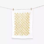 Goldenrod Floral Tea Towel