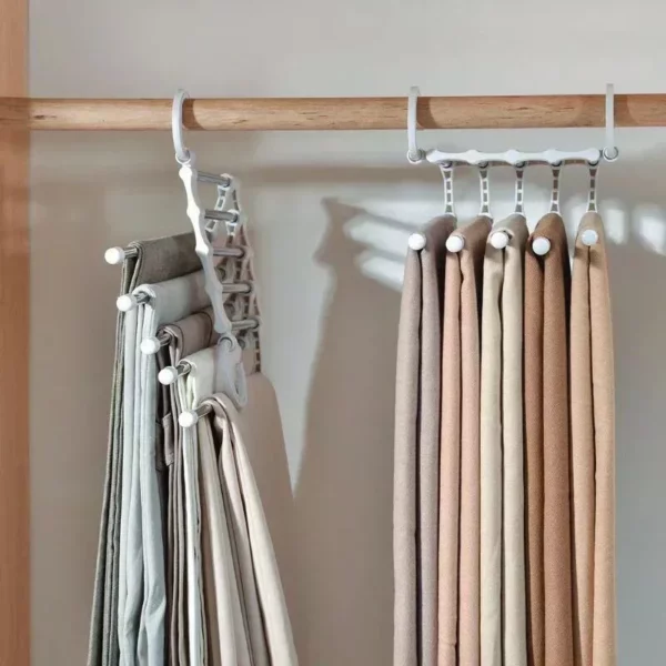 Adjustable 5-in-1 Stainless Steel Pants Hanger