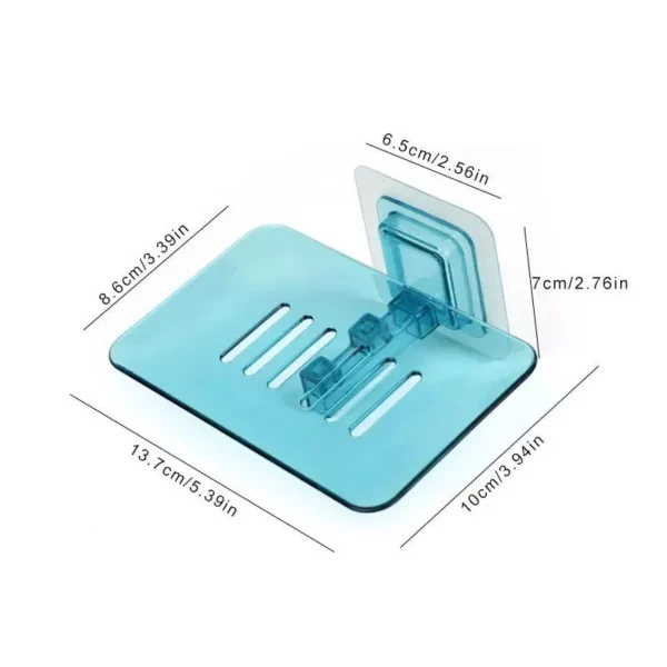 Space-Saving Adhesive Soap & Sponge Holder for Bathroom