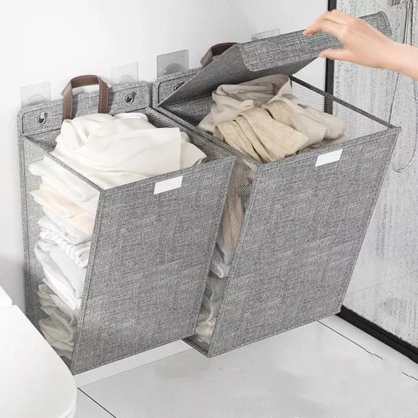 Space-Saving Foldable Laundry Basket - Image 2